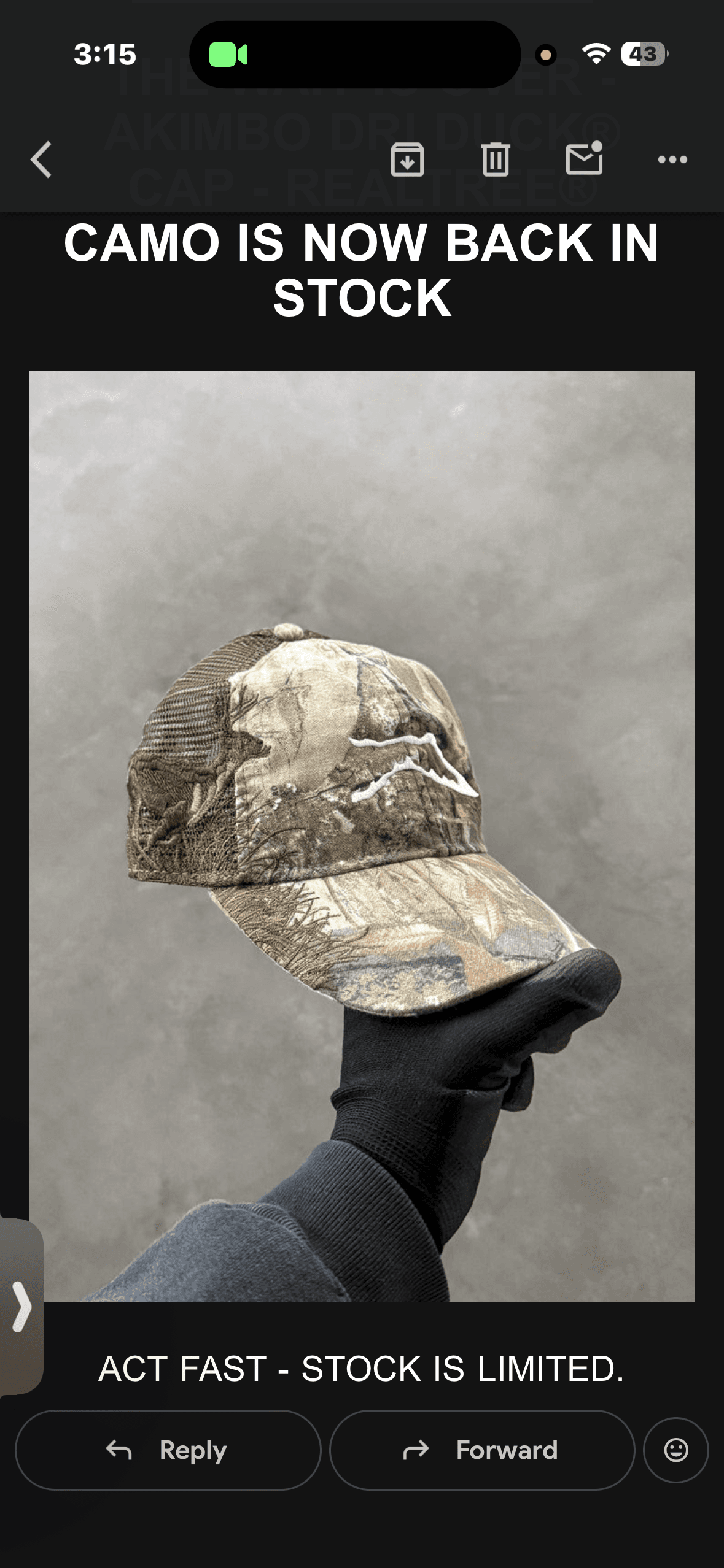 Akimbo Real Tree Hat
